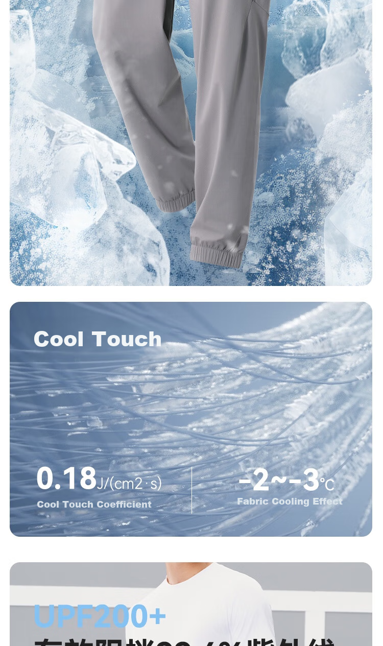 JD Original Quick-Dry Men's Sports Pants, Fitness Long Trousers, Straight-Leg Comfortable Elastic Running Joggers, Rhinoceros Gray, M 8