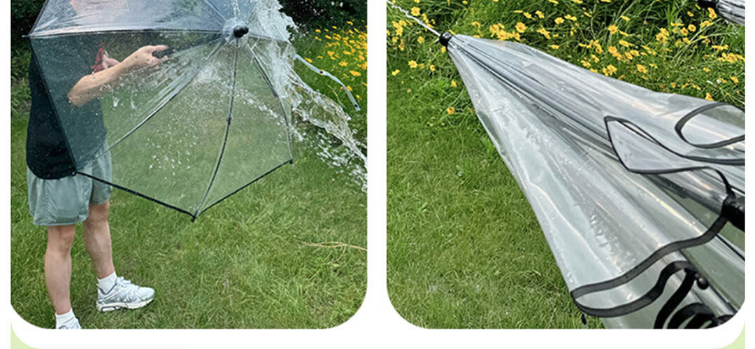 ENGMARSS Transparent Umbrella Water Gun Toy, Water-Spraying Battle Equipment for Water Fights And Rafting Activities 19