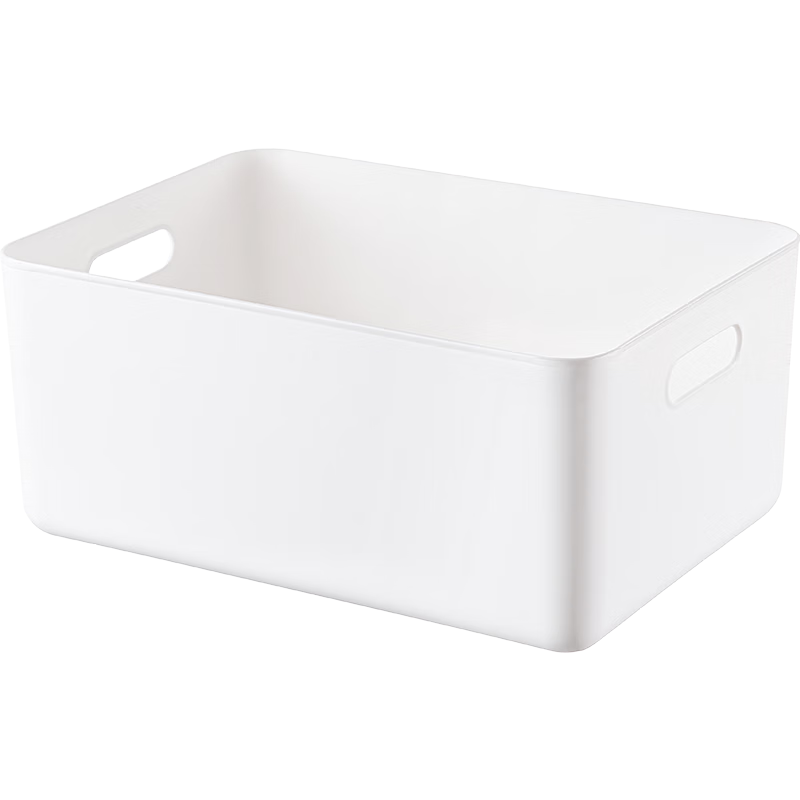JEKO&JEKO Desktop Storage Box, Kitchen Toy Organizer, Office Wardrobe Storage, Bathroom Organizer Basket, Shallow Large Size without Lid