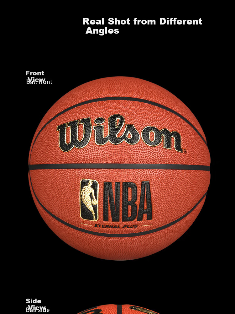 Wilson NBA ETERNAL PLUS Series No. 7 Basketball, New Moisture-Absorbing PU Adult Basketball 13