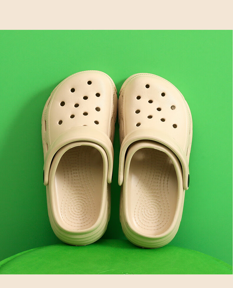 GUOLUOFEI Children's Perforated Shoes, Non-Slip EVA, Cute Soft Sole, Outdoor Wearable Beach Sandals, Closed-Toe, for Boys And Girls, Big Kids, Pink, Size 36-37 2