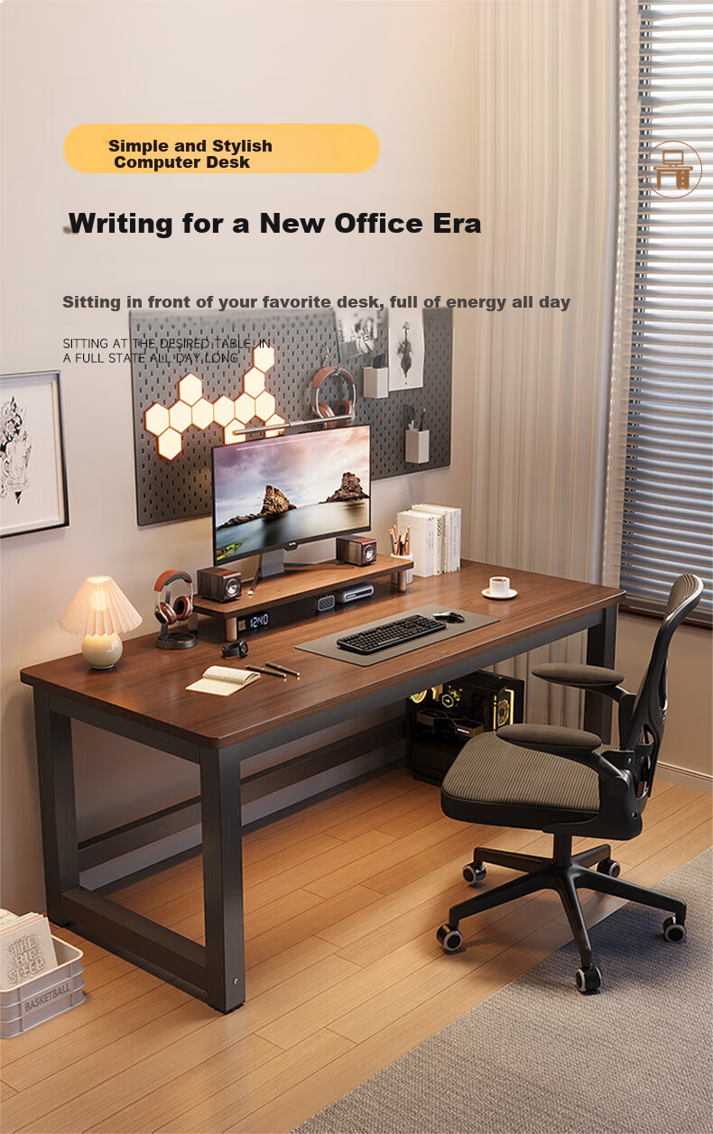 Gupujia Computer Desk, Desktop Office Study Table, Home Writing Desk, Simple Writing Desk, Bedroom Gaming Table 1