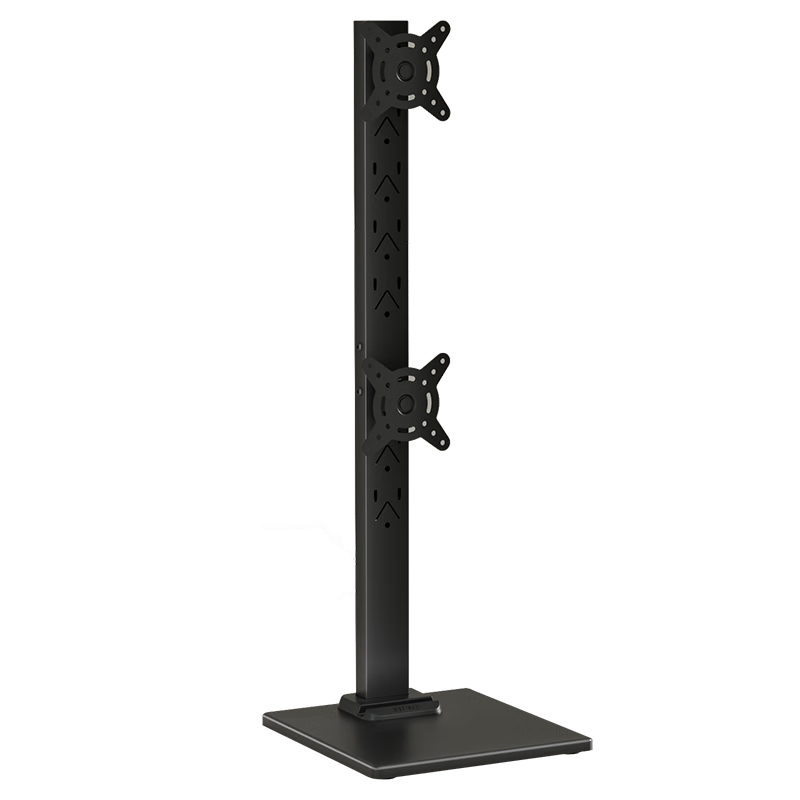 Zhiercheng Monitor Stand, Dual-Screen Base Mount for 17-32 Inch Desktop Computers, Adjustable Height Riser without Drilling Holes