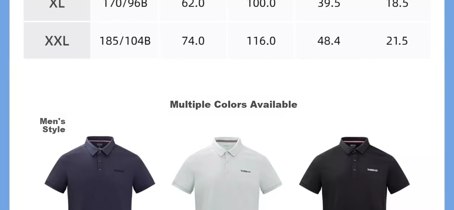 TOREAD Outdoor Sports Quick-Dry Breathable Half-Sleeve Polo T-Shirt Mountain Shadow Gray Men 3XL 17