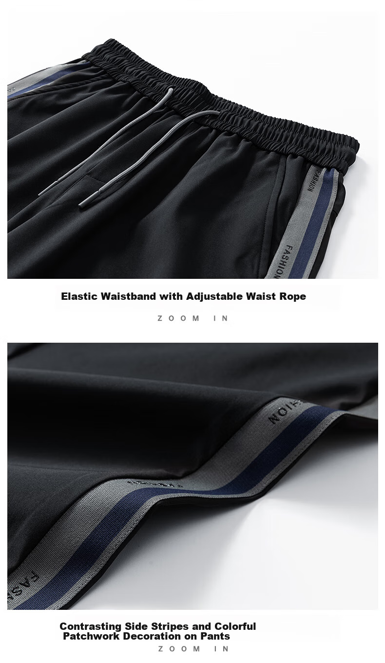JEEP SPIRIT Men's Spring And Autumn Set, Cardigan Jacket with Sports Pants, Outdoor Two-Piece Suit, Black, 2XL 12