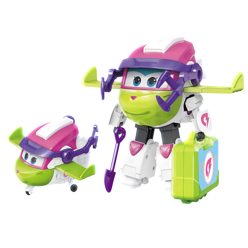 AULDEY Super Wings Transforming Robot Scientist Cool Ricer Research Kit, Pretend Play Toy for Boys And Girls, Birthday Gift