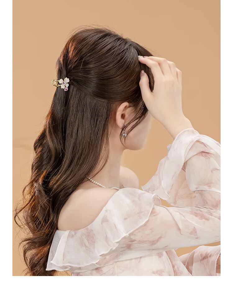 CHIMERA Sweet Hair Clip Half-Up Hair Claw Clip for Thin Hair Shark Clip Hair Accessory for Women Back of Head Clip 6.1 Children's Day Gift 4