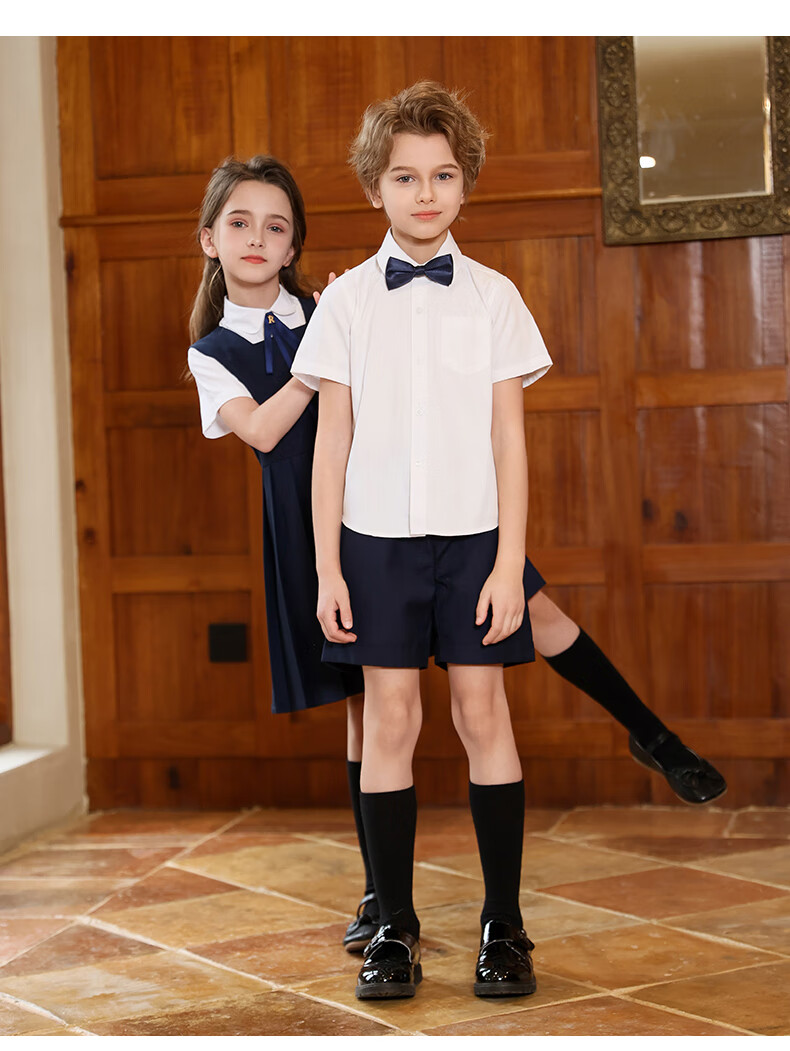 Yinuofang Girls' New Dress Set for Children's Day Performance, Kindergarten Uniforms, School Uniforms, Graduation Outfits, And Class Uniforms for Elementary School Students 13
