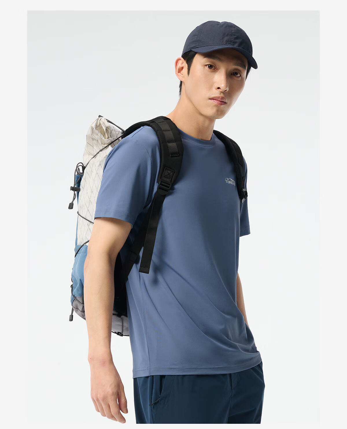 TOREAD Quick-Dry T-Shirt for Men, Spring And Summer Outdoor Sports Elastic Functional Sweat-Wicking Breathable Short-Sleeve T-Shirt TAJJCN81834 10