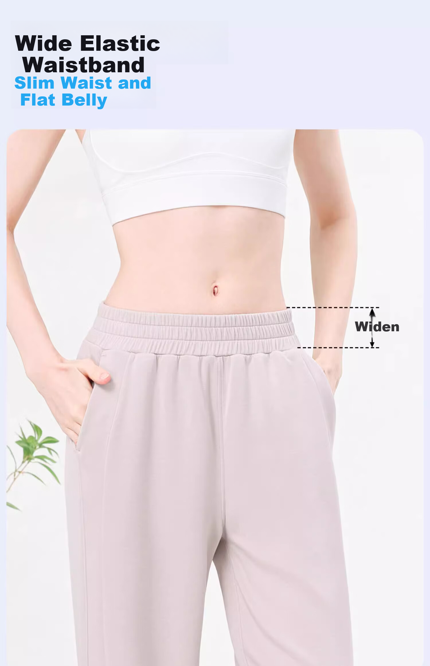 CAMEL Women's Casual Pants for Spring, Yoga Fitness Leggings, Breathable Height-Increasing Loose Straight-Leg Knitted Sweatpants, Size L 11
