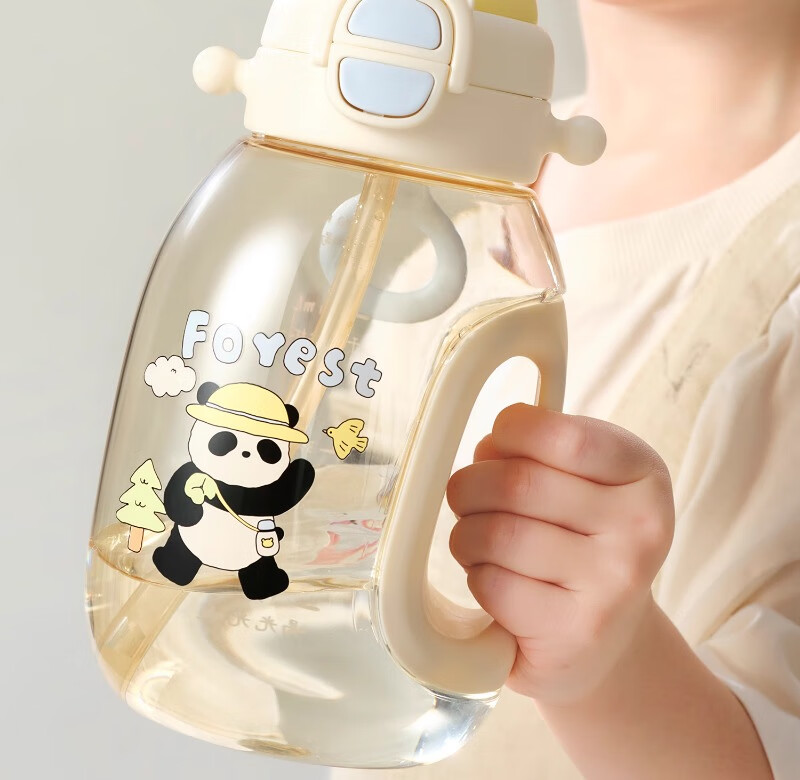 KeChao TonTon Bucket Children's Water Cup Direct Drinking Straw Baby Water Bottle Summer Kindergarten School 2-9 Years PPSU Unisex 10