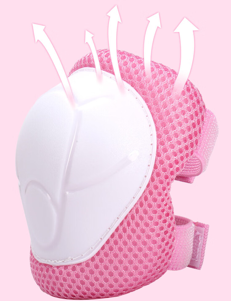 Tongbu Kids Roller Skating Protective Gear Set Skateboard Balance Bike Riding Outdoor Sports Helmet and Pads 7-Piece Set Pink 13
