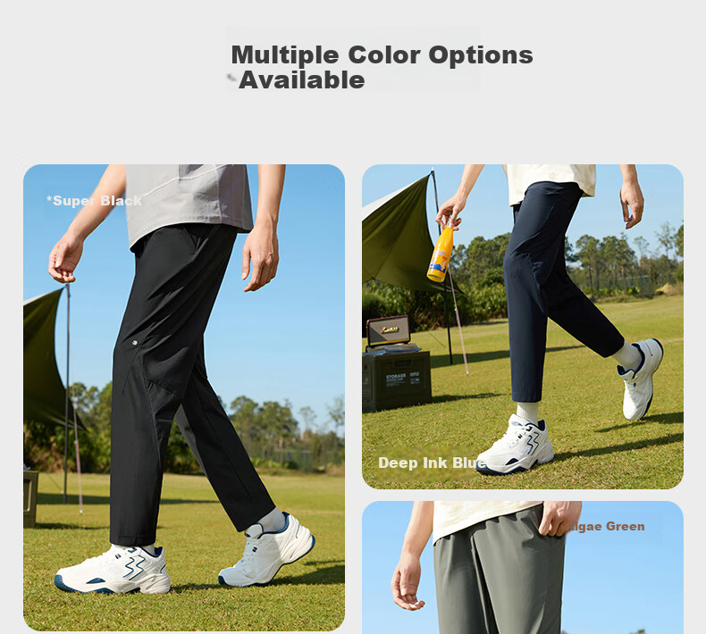 361° Men's Sports Pants Spring Summer Sun Protection Casual Sweatpants Running Loose Fit Cooling Straight Leg U-Shaped Pants 652614708-3 18