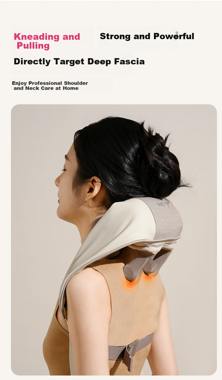 Beici Cervical Massage Device [Mid-Autumn Festival Gift Box], Massage Shoulder Pad, Massager for Trapezius And Neck, Hot Compress Therapy Device, Gift for Boyfriend, Girlfriend, Parents, Or Mother 4