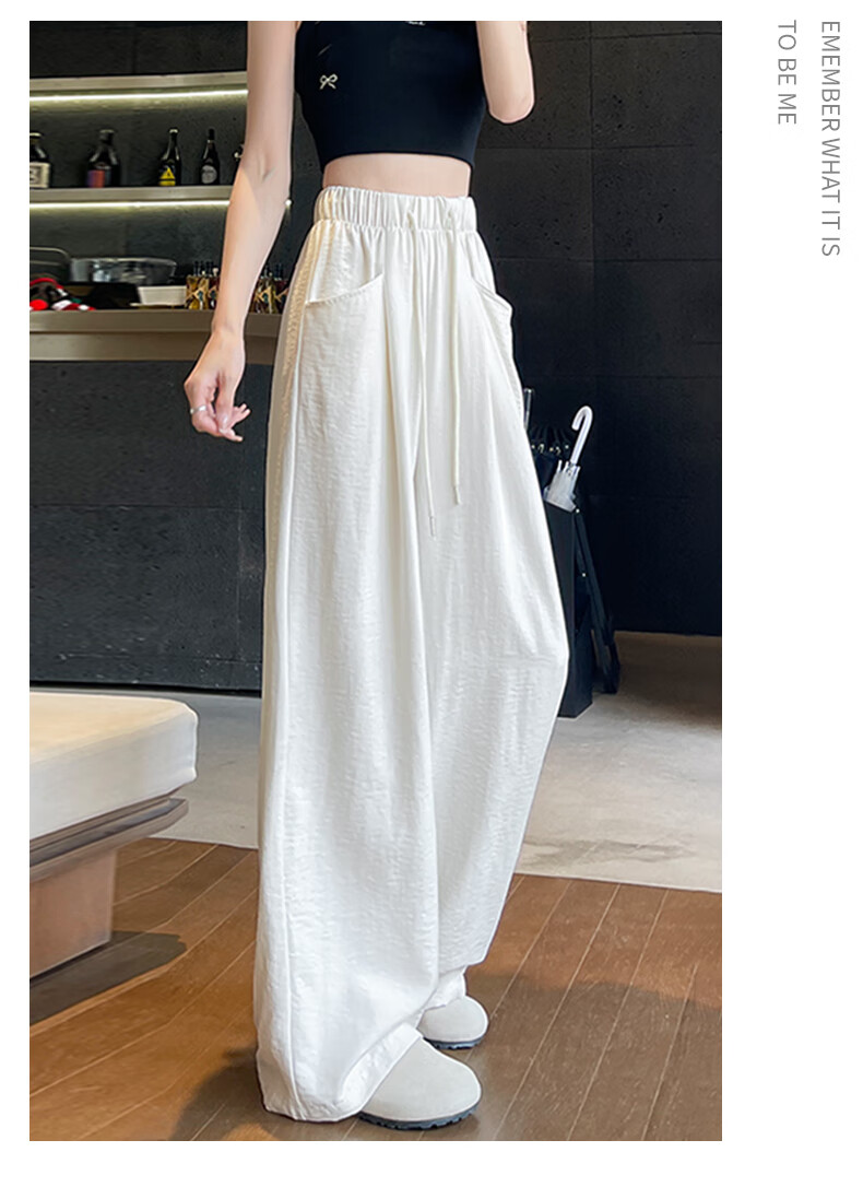 LangSha Lazy Wide-Leg Pants for Women, Spring/summer 2025, Milk Foam Yamamoto Pants, High-Waisted, Draping Casual Loose Straight-Leg Trousers for Wome 14