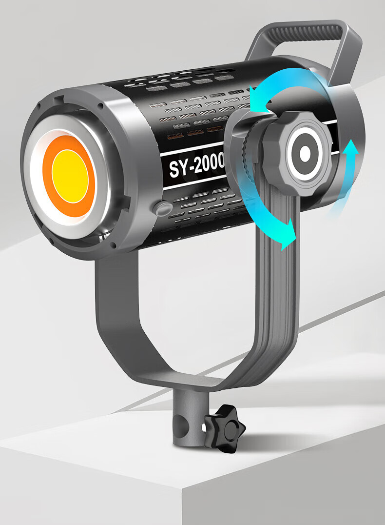 Jimantu Live Streaming Fill Light, 500W Indoor Studio Photography COB Light, Specially Designed for Streamers, Live Broadcast Room, Spherical Deep Mouth Grid Reflector, Parabolic Softbox, Video Shooting Sun Lamp 8