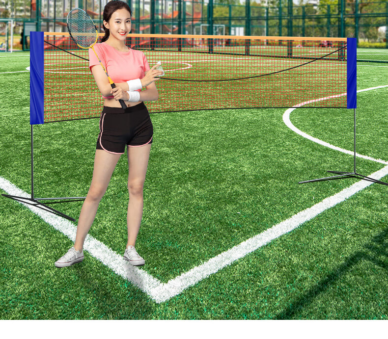 Bibiqi Portable Adjustable Height Portable Basketball Hoop, Foldable Simple Standard Net, 6.1 Meters 1