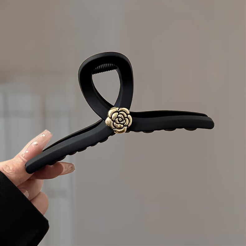Xiangwan Camellia Hair Clip Medium Elegant Hairpin for Women Back of Head Hair Accessory Birthday Gift 4