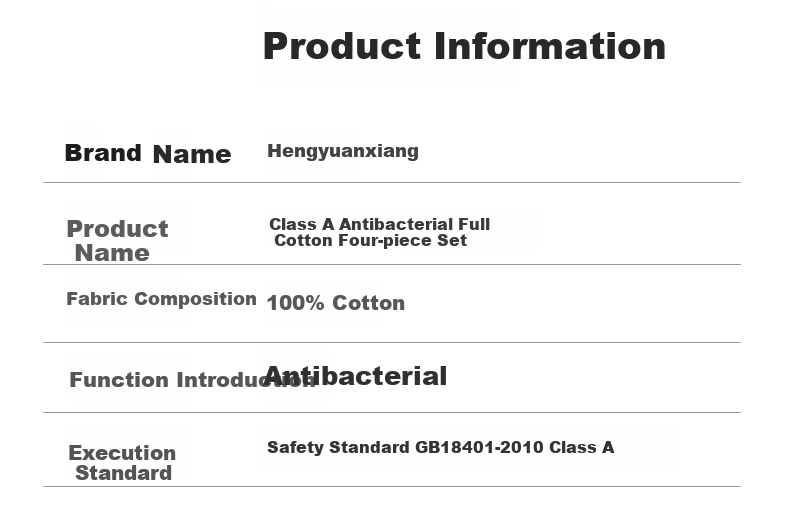 Hengyuanxiang Pure Cotton Four-Piece Set, Class A Antibacterial, 100% Pure Cotton Bed Sheet, Duvet Cover, Pillowcases, 1.8m Bed Fitted Sheet Style Bedding Set, Apple Green (Duvet Cover 200*230cm) 12