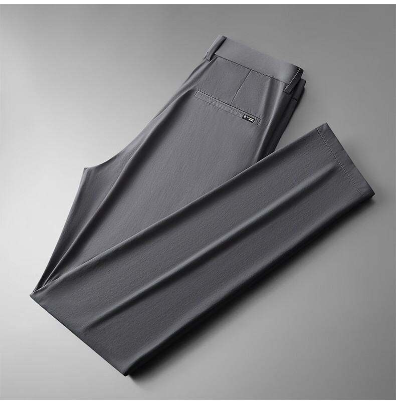 Ayoupang Lightweight Luxury Plus Size Three-Proof Business Casual Men's Loose Fit Extra Large Straight Leg High Elasticity Trousers 12