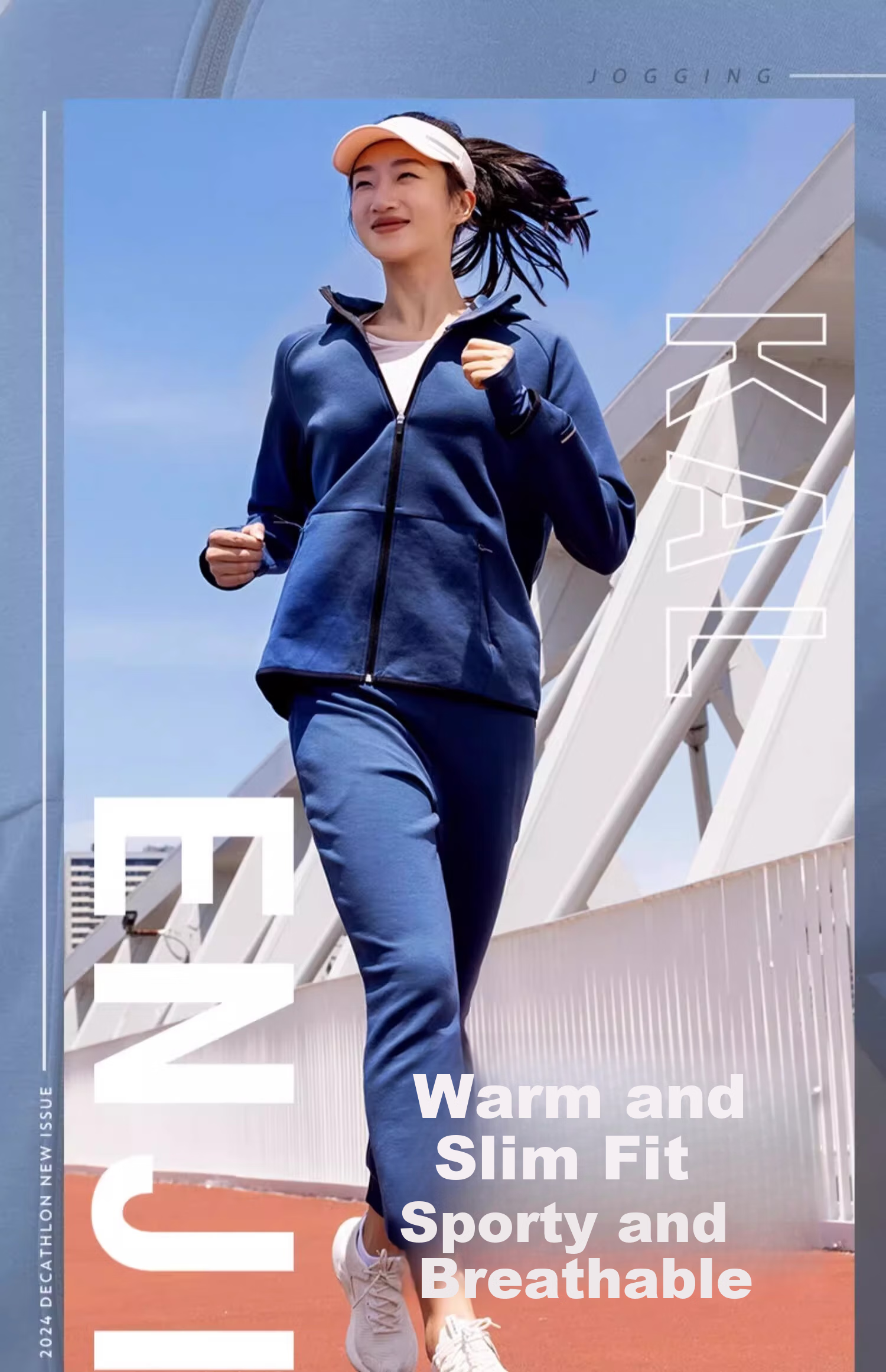 DECATHLON Quick-Dry Jacket, Windproof Running Top, Lightweight Fitness Wear, Outdoor Sports Cycling Jacket-5205101 14