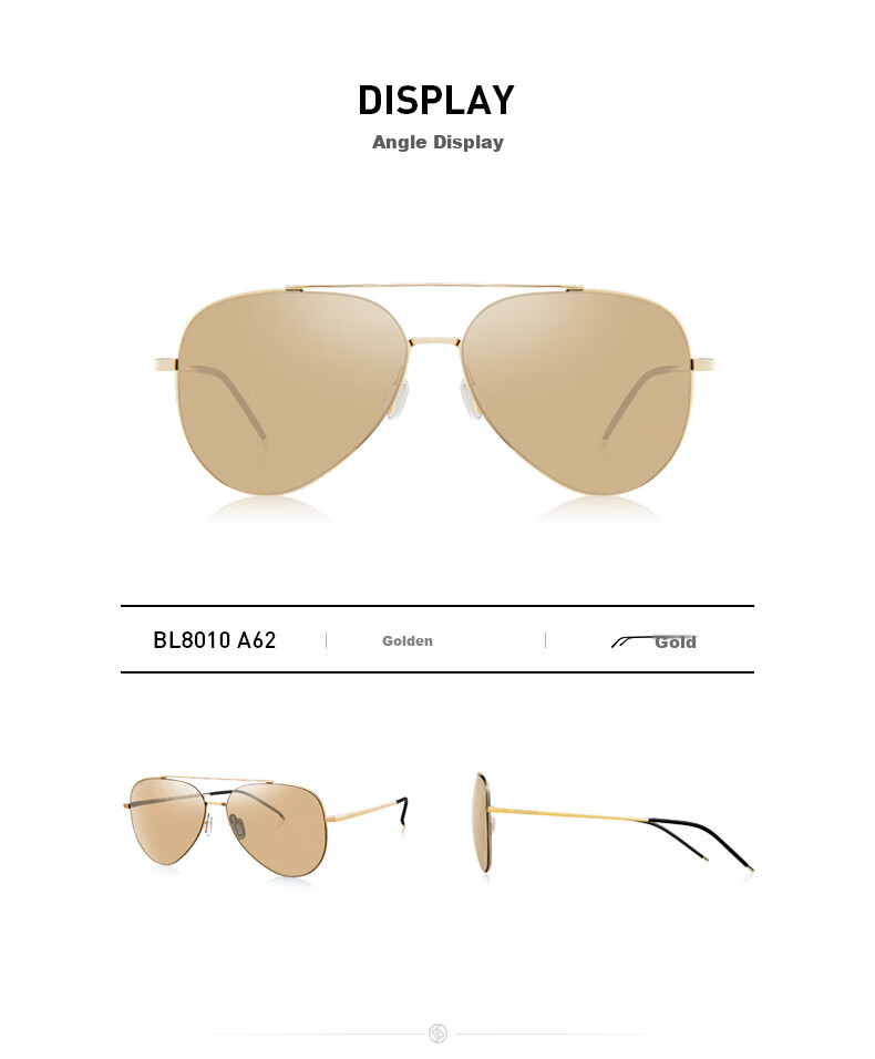 BOLON Sunglasses, Aviator Polarized Sunglasses for Men And Women, Driving Sun Protection Glasses, Frog-Eye Glasses, BL8010C10 6