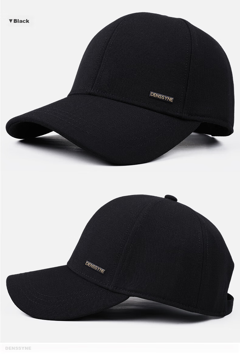 Denssyne Men's All-Season Casual Hard Brim Baseball Cap, Brand Authentic Sun Protection Cap for Middle-Aged And Elderly 9