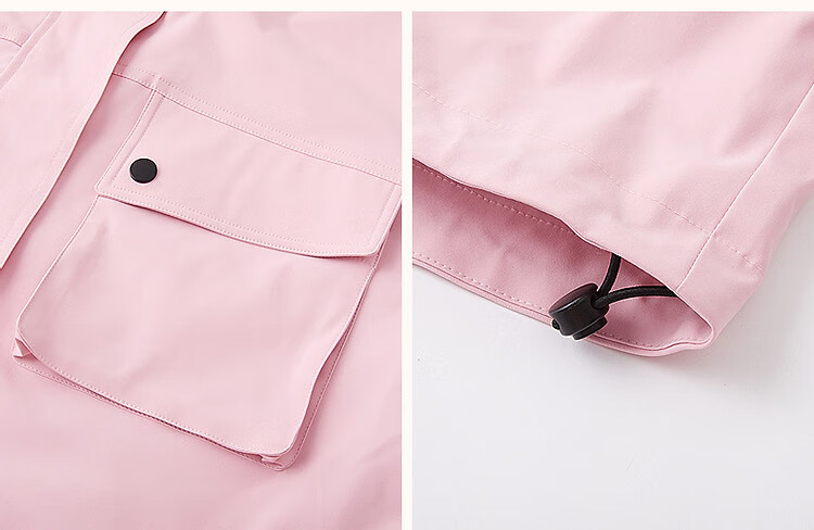 Dme [Nordic Cotton Triple Protection System] Spring Urban Light Outdoor Large Pocket Elastic Waist Drawstring Sleeve Short Women's Jacket 6