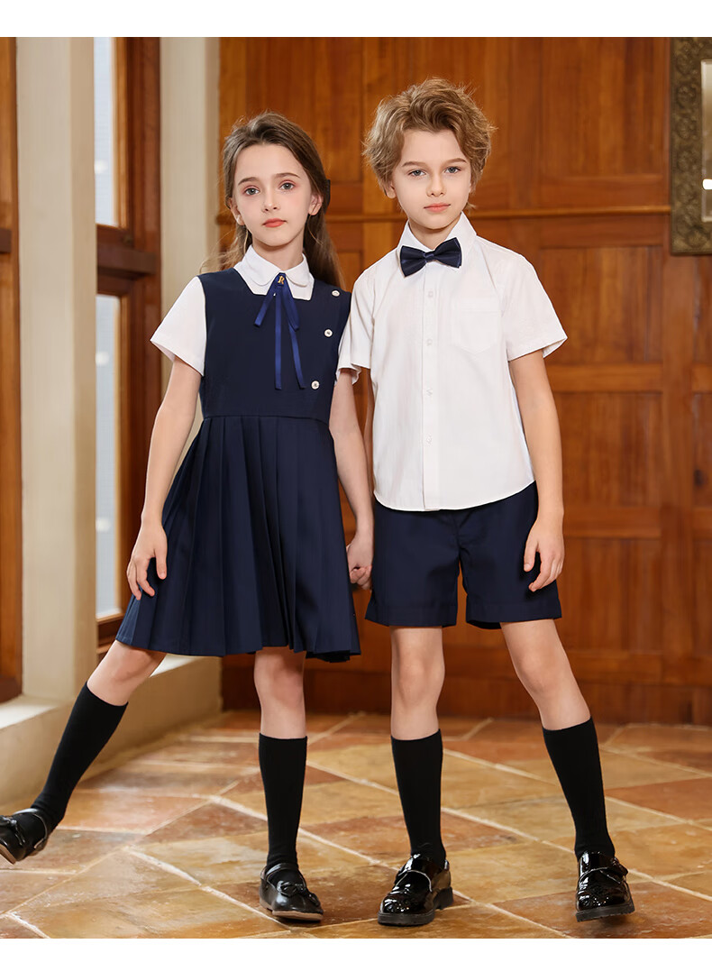 Yinuofang Girls' New Dress Set for Children's Day Performance, Kindergarten Uniforms, School Uniforms, Graduation Outfits, And Class Uniforms for Elementary School Students 10