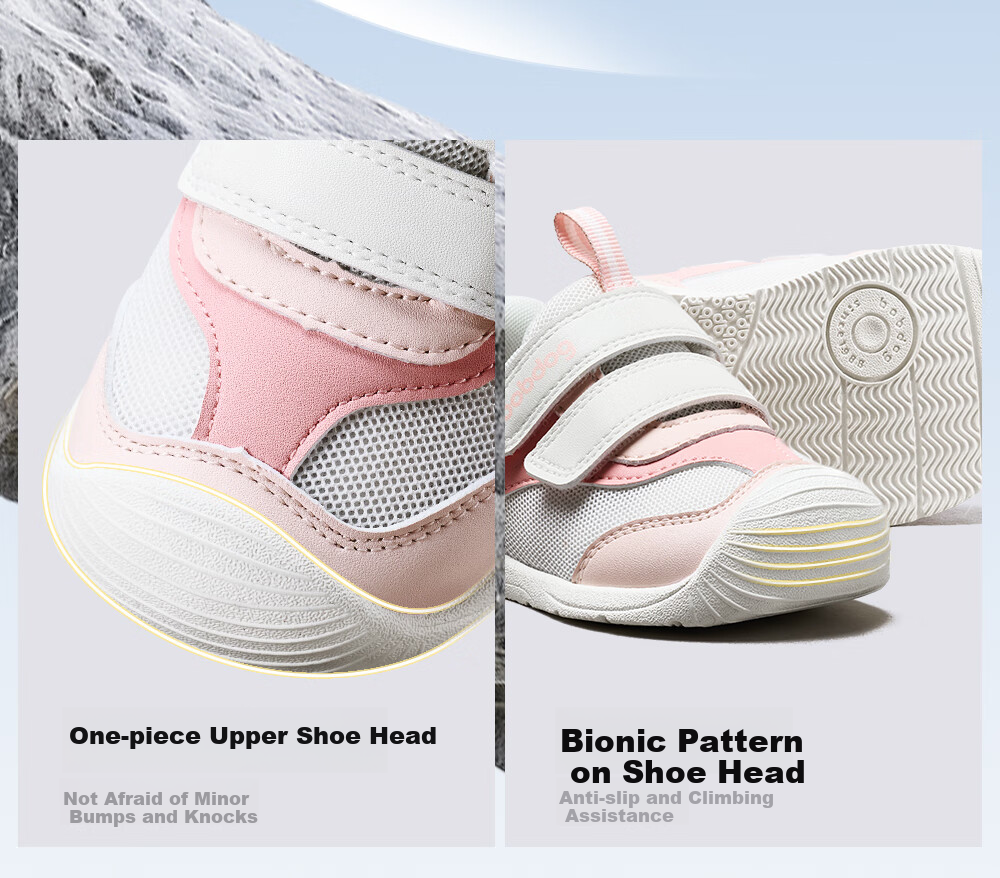 BOBDOG Children's Shoes for Boys And Girls, Toddler Walking Shoes, Spring And Autumn Non-Slip Soft-Soled Functional Shoes for Kids, Infant And Toddler Footwear, Academy Black, Size 20 13