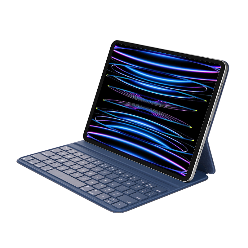 Houhou IPad Air/Pro Ultra-Thin Magnetic Tablet Keyboard Case, Compatible with 2026 New Models, Suitable for IPad Air8/Pro -11/10.9 Inch, Blue