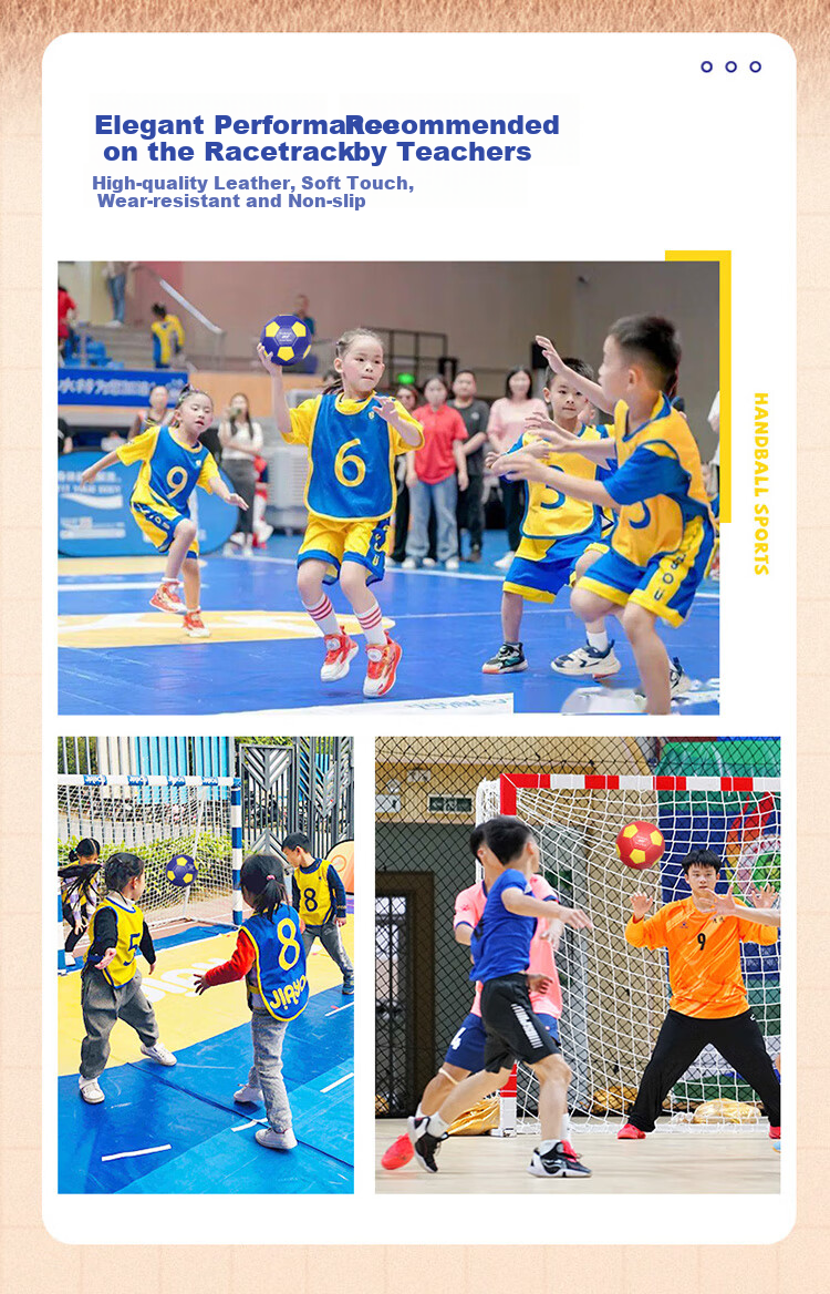 ProSelect Handball for Children, Baby Soccer Ball Toy, PU Non-Slip Wear-Resistant Student Training Handball GS248M1 2