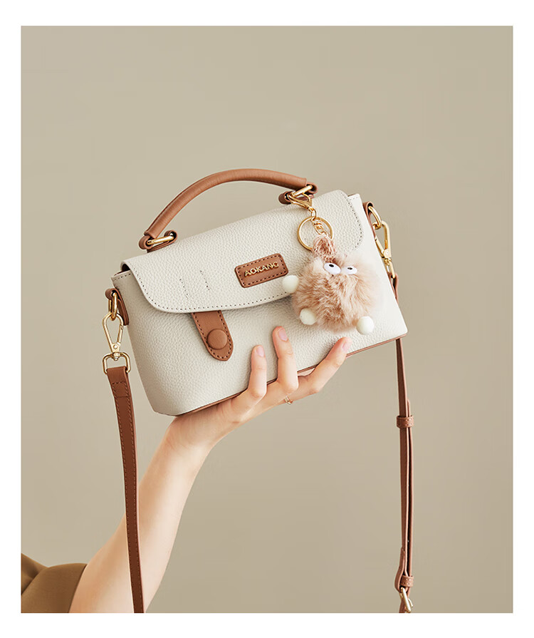 Aokang Women's Handbag, 2026 New Cowhide Small Tote Bag, Light Luxury Crossbody Shoulder Bag, Birthday And 520 Gift for Girlfriend Or Wife 11