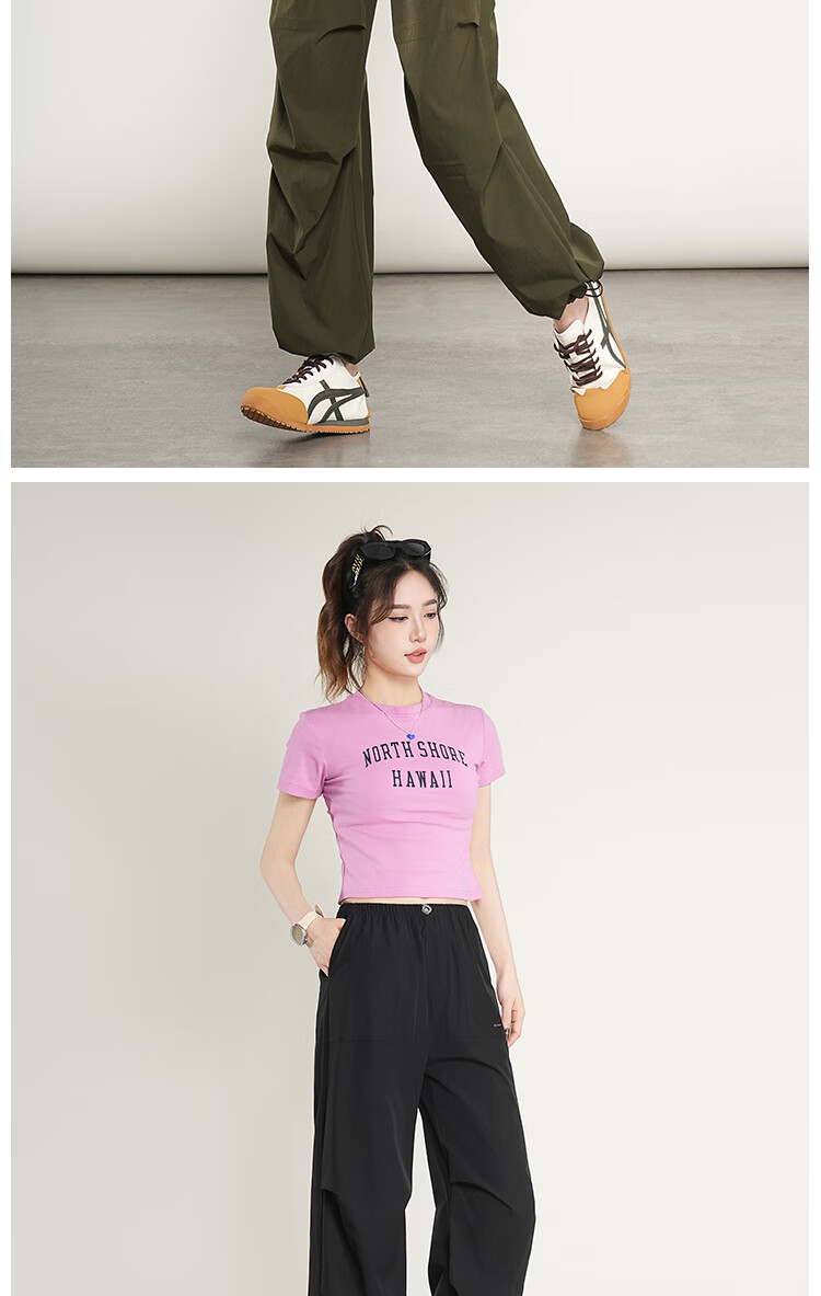 BOPRUIEY Women's Work Pants 2025 Summer Thin Convertible Narrow Leg Sports Hiking Casual Straight Leg Paratrooper Pants 20