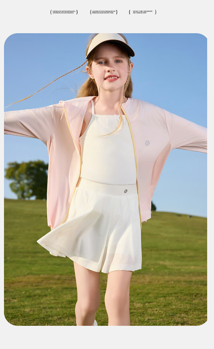 ASK JUNIOR Original Yarn Sun Protection Kids Summer UV Protection Skin Jacket Girls Teen Ice Silk Jacket 15