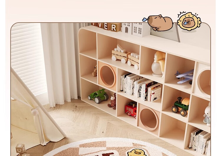 Manshuo Round Carpet for Living Room, Bedroom, Sofa, Children's Room, Bedside, Study Room, Cream Style, Non-Slip Swivel Chair Floor Mat 60cm 2