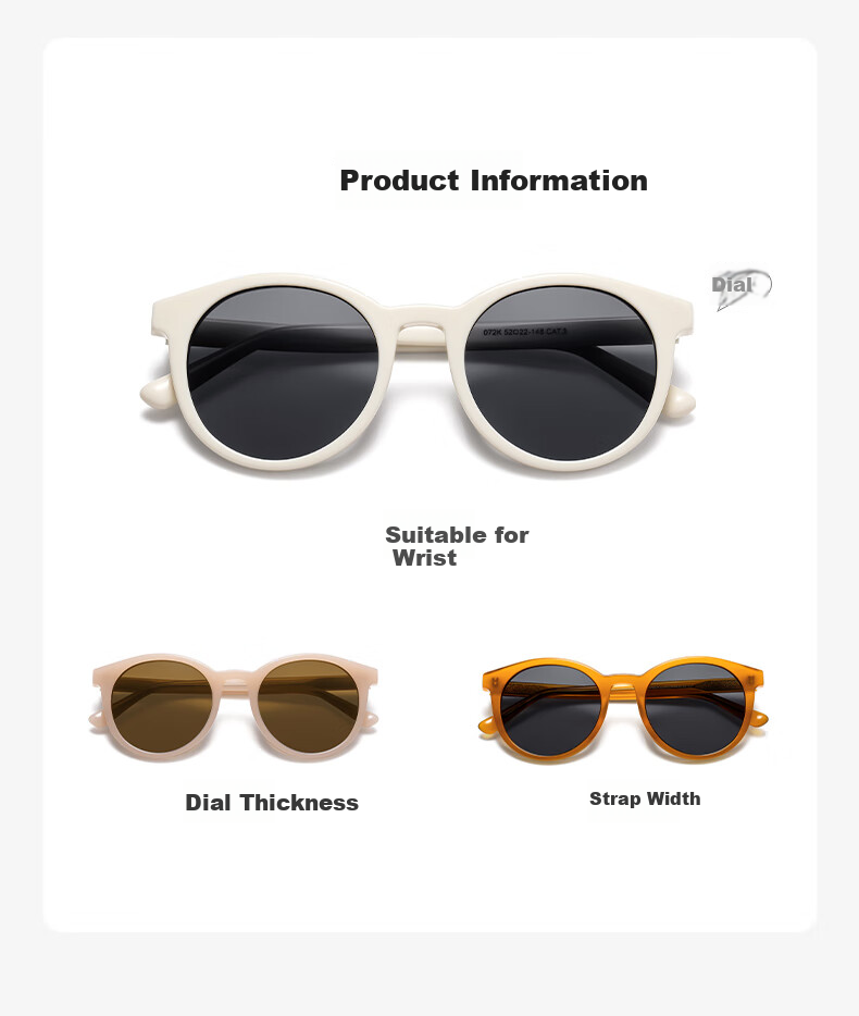 HLA Polarized Sunglasses for Women, Retro Round Frame Sunglasses, UV Protection, Driving-Specific Glasses, Gift for Girlfriend 9