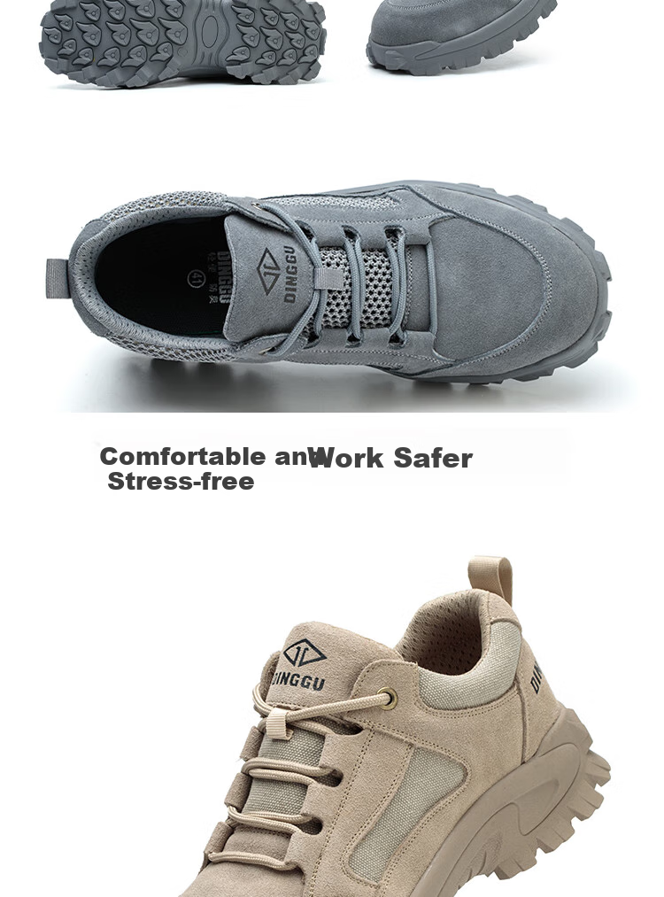 Dinggu Safety Shoes for Men, All-Season Construction Site Anti-Odor Electrician Insulated Anti-Smashing Anti-Puncture Steel Toe F506huibu39 15
