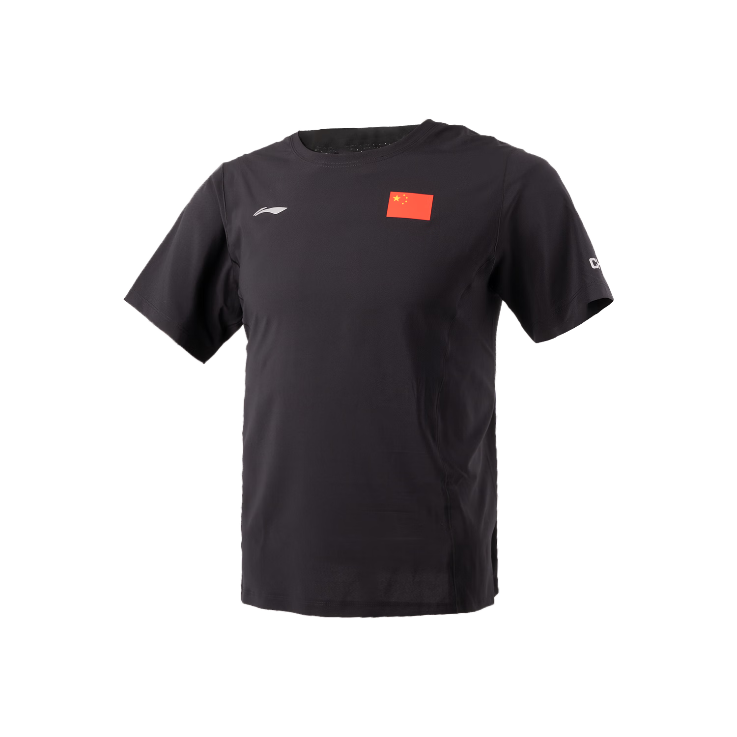 Li-Ning Glory National Flag Logo Ice-Cool Comfortable Sun Protection Short-Sleeve T-Shirt Round Neck Sports Top for Men And Women, National Team Champion Style