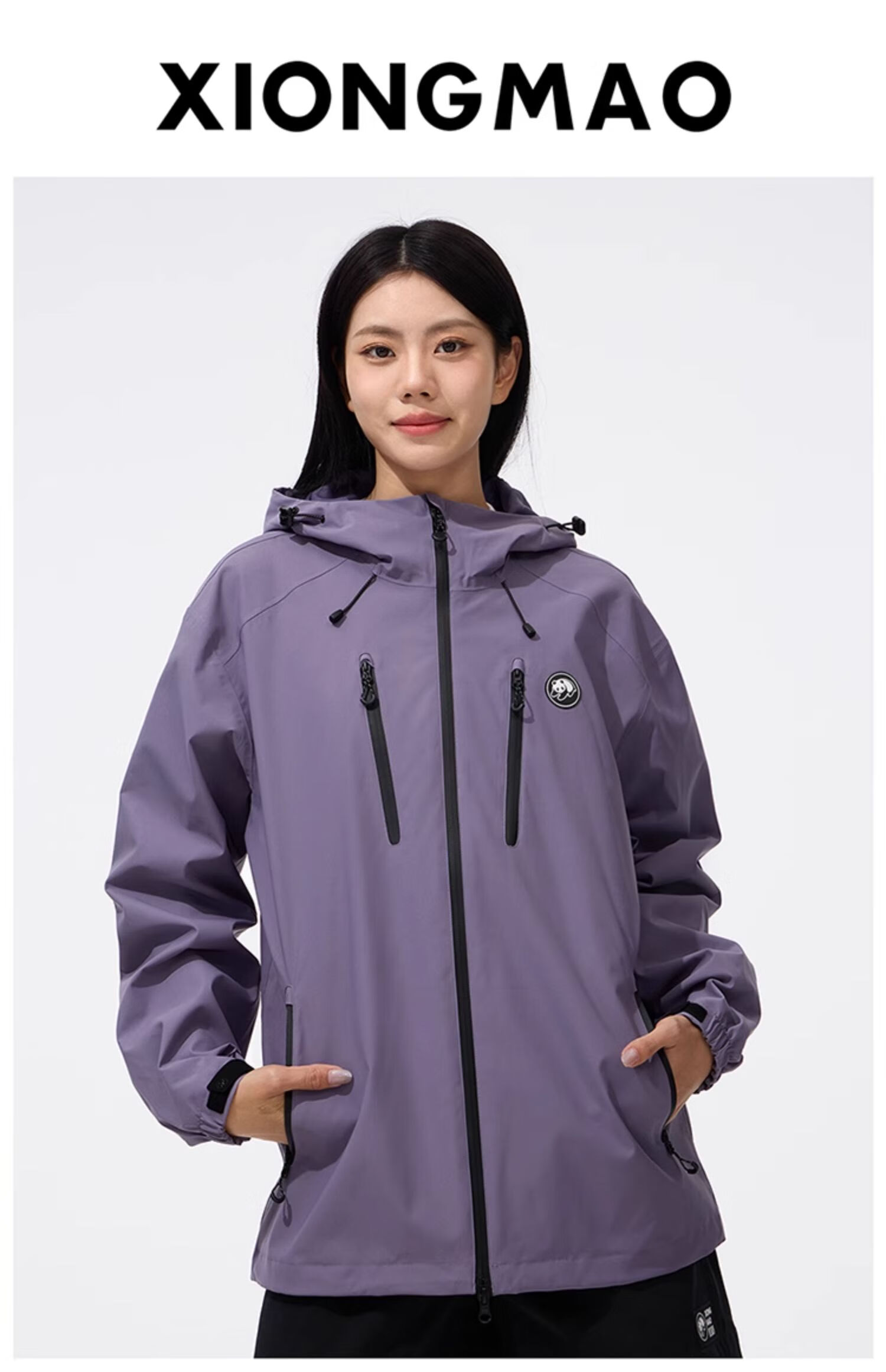 CAMEL Panda Series Unisex Single-Layer Softshell Jacket Waterproof Windproof Hard Shell Spring New Arrival 12