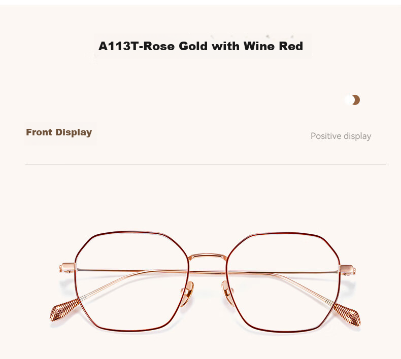 Xiyanghong Anti-Blue Light Reading Glasses, Portable High-Definition, High-Quality Brand Genuine Presbyopic Glasses for Women, A113G, 150 Degrees 14