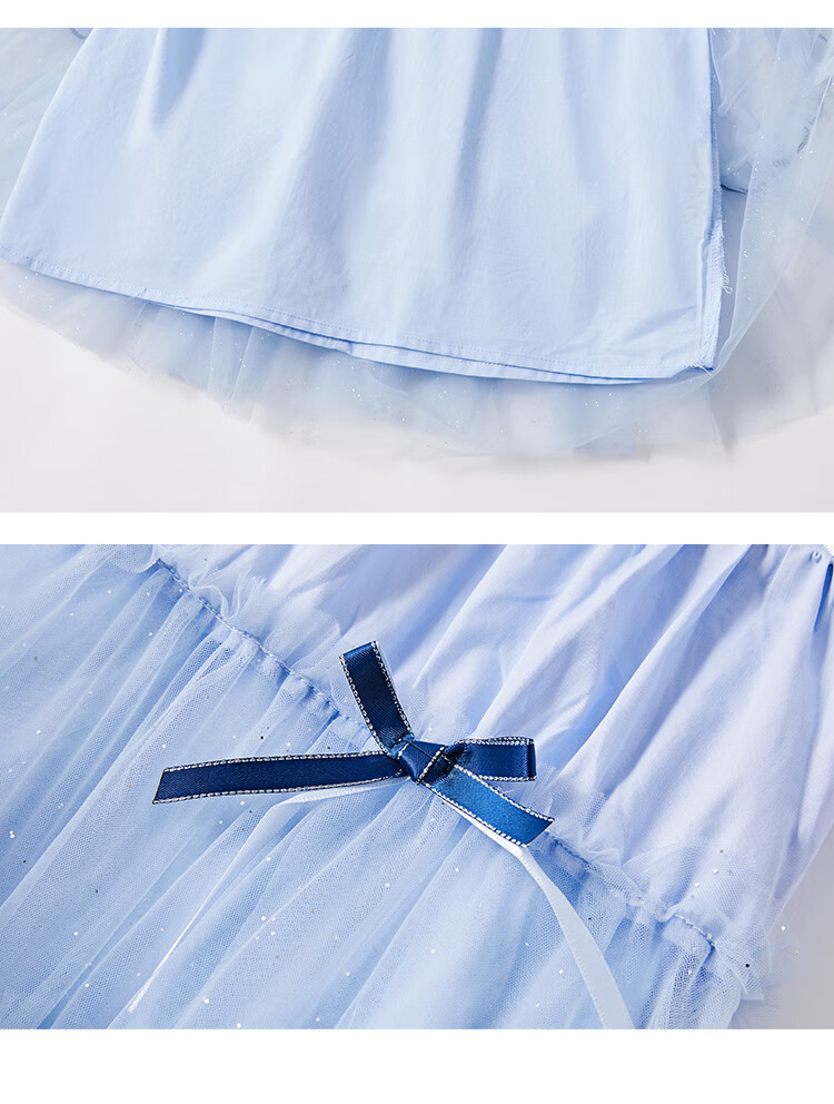 Disney Girls Elsa Princess Dress Autumn 2025 New Arrival Girls' Dress 6