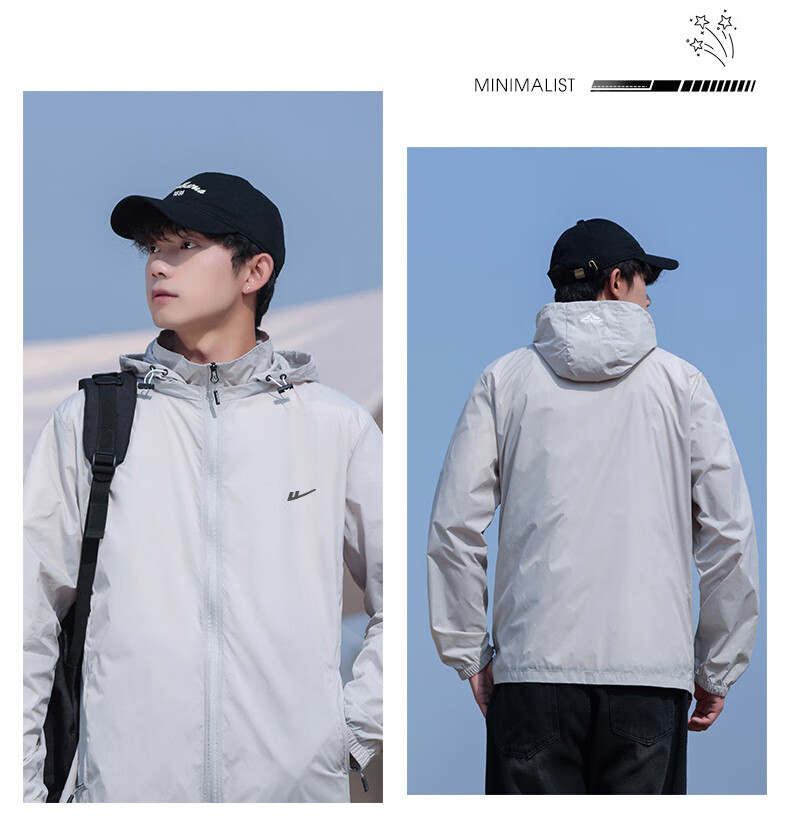 Huili Sun Protection Jacket for Men, Summer Breathable Sunshade UV Protection Coat, Outdoor Sun Protection Outerwear 13