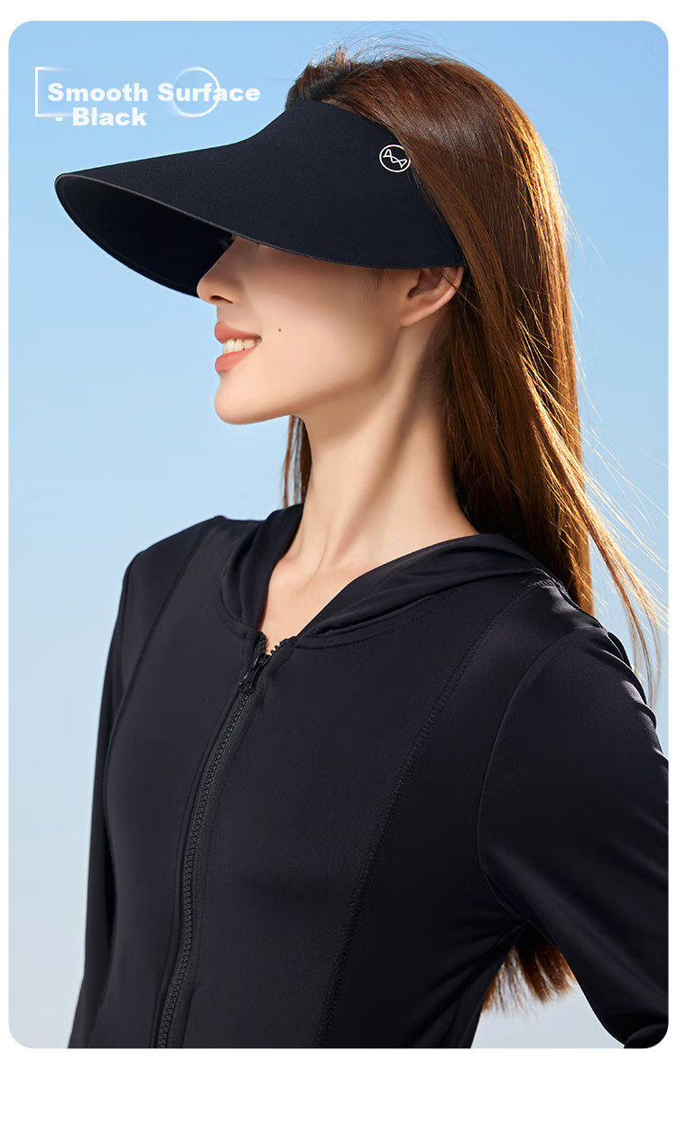 MiiOW Sun Protection Hat for Women, UV-Resistant Seamless Visor Hat, Foldable Wide Brim Sunhat for Summer 2026 21