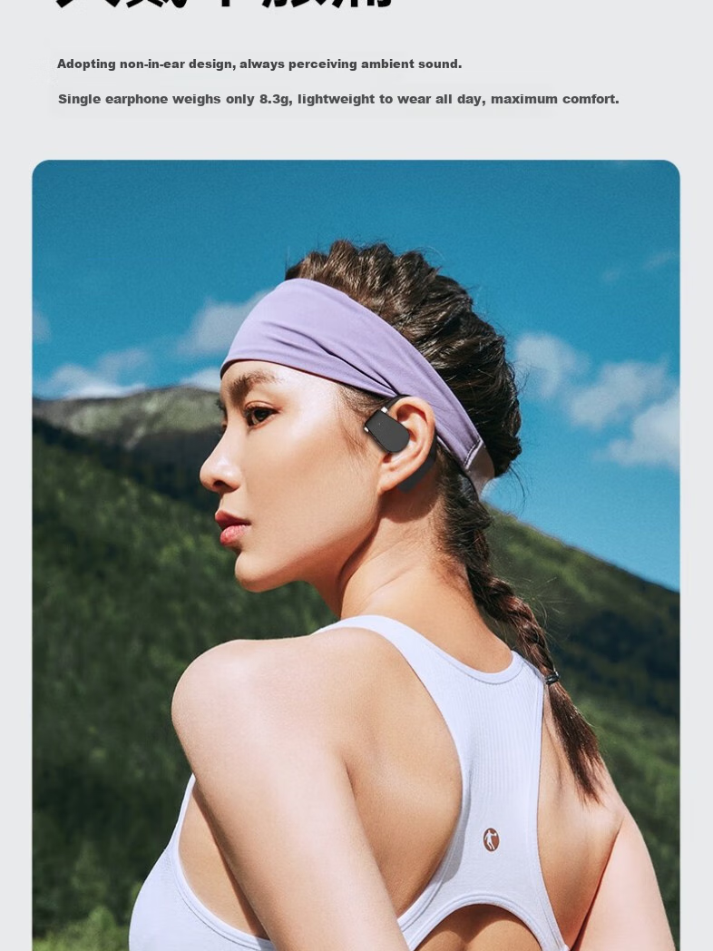 MICROKIA [Ultra-Audio | Cloud-Like Comfort] Bluetooth Headphones, Over-Ear Bone Conduction Concept, Wireless Non-In Open Design, Long Battery Life, Commuter And Sports Headphones 6