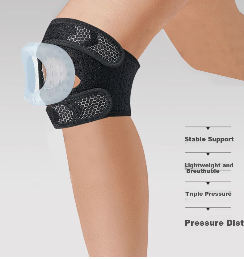 Chidong Patellar Strap Knee Brace for Sports Meniscus Running Jump Rope Badminton Basketball Patella Fixation Band Exercise Single Piece 2