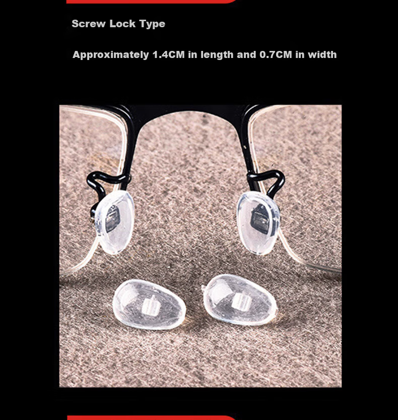 Boshide Glasses Nose Pads, Eyeglass Bridge Set, Silicone Airbag Non-Slip Accessories, One-Piece Package 7