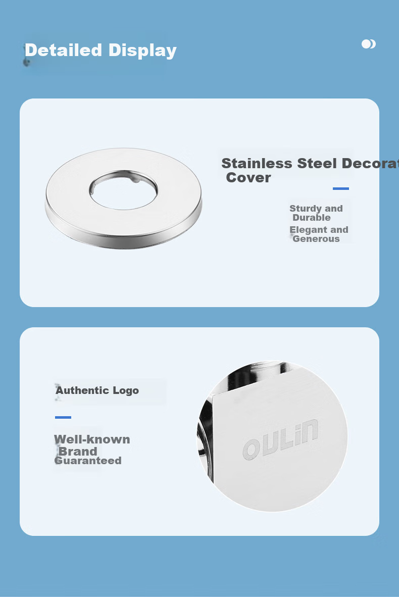 OULIN Angle Valve, Copper Triangular Valve, Thickened And Extended Hot And Cold Water Angle Valve, Figure-Eight Stop Valve, 1/2 Inch Diameter, 2-Piece Set, JF206 11