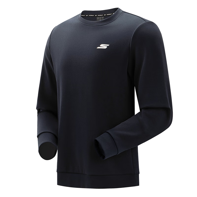 Skechers 7A Antibacterial Sweatshirt, 2026 Summer New Versatile Long-Sleeve Pullover Undershirt, Loose And Comfortable Top for Men And Wome