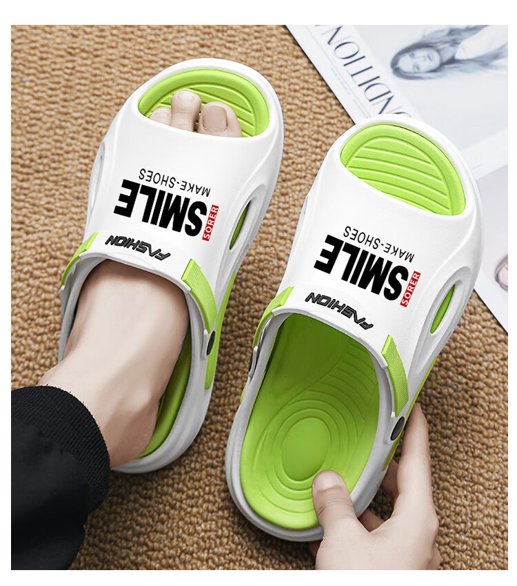 CARTELO Men's Sandals, Summer Breathable, Outdoor Wear, Comfortable Dual-Use Beach Slippers for Me 10